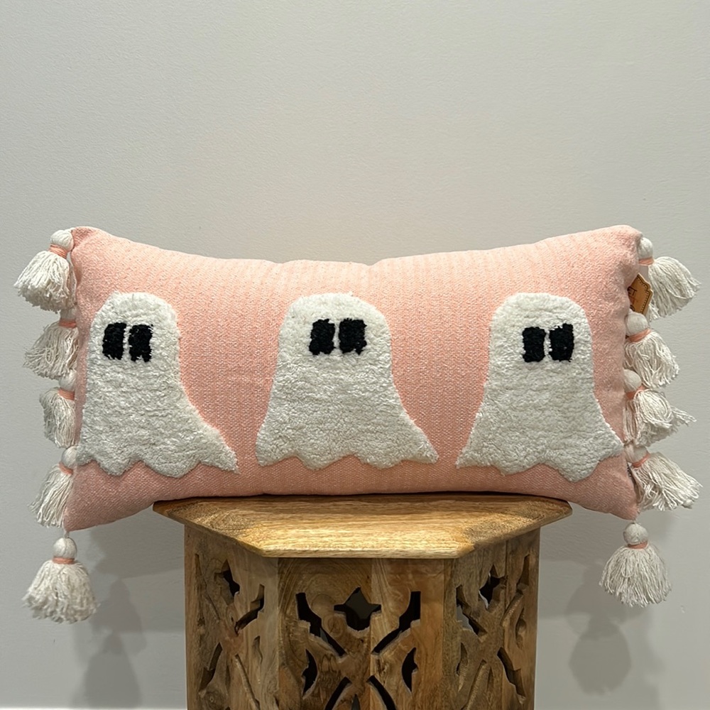 PINK TIK TOK HALLOWEEN GHOST PILLOW!